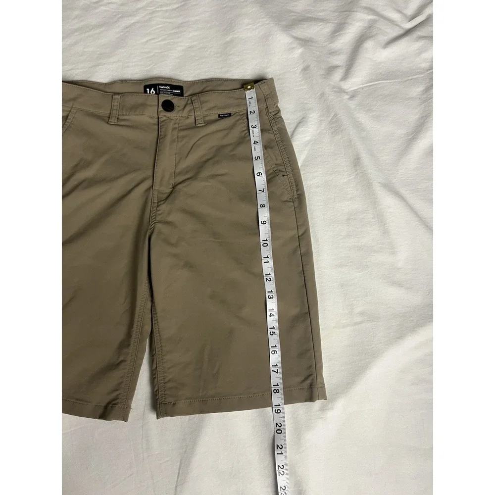 Hurley Hybrid Shorts Kids Nike‎ Dri-FIT Stretch SIZE 16 Tan